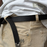 Cinturón Western en Cuero - Negro