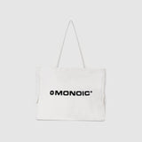 Tote Bag drill crema 11 oz con compartimento para laptop | Bolsos MONOIC Studios