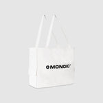Tote Bag drill crema 11 oz con compartimento para laptop | Bolsos MONOIC Studios