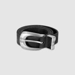 Cinturón Western cuero negro con hebilla metálica vintage | Accesorios MONOIC Studios