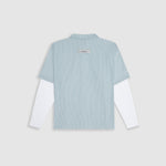 Camisa cuadros tonos claros con doble manga off white y monograma bordado | Camisas MONOIC