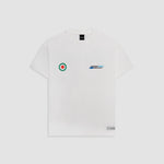 Camiseta Oversized Vespa blanco hueso con estampados en espalda y pectorales | MONOIC