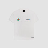 Camiseta Oversized Vespa blanco hueso con estampados en espalda y pectorales | MONOIC