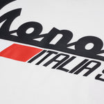 Camiseta Oversized Vespa blanco hueso con estampados en espalda y pectorales | MONOIC