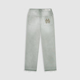 Flared Pants - Verde Oliva Desgastado