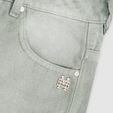 Flared Pants - Verde Oliva Desgastado