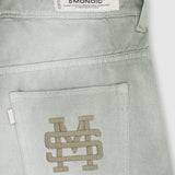 Flared Pants - Verde Oliva Desgastado