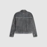 Chaqueta Monogram Leather - Negro Desgastado