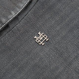 Chaqueta Monogram Leather - Negro Desgastado