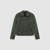 Chaqueta Monogram Leather - Verde Oliva