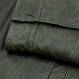 Chaqueta Monogram Leather - Verde Oliva