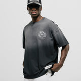 Camiseta Oversized Cavallo - Negro Desgastado