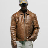 Chaqueta Monogram Leather - Miel