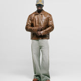 Chaqueta Monogram Leather - Miel