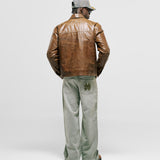 Chaqueta Monogram Leather - Miel