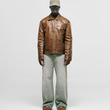 Chaqueta Monogram Leather - Miel