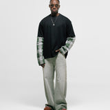 Camiseta Oversized Core Doble Manga - Negra