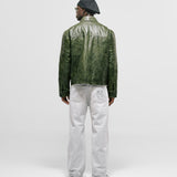 Chaqueta Monogram Leather - Verde Oliva