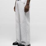 Flared Pants - Gris Claro Desgastado