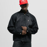 Drill Jacket - Negro Desgastado