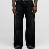 Flared Pants - Negro Desgastado