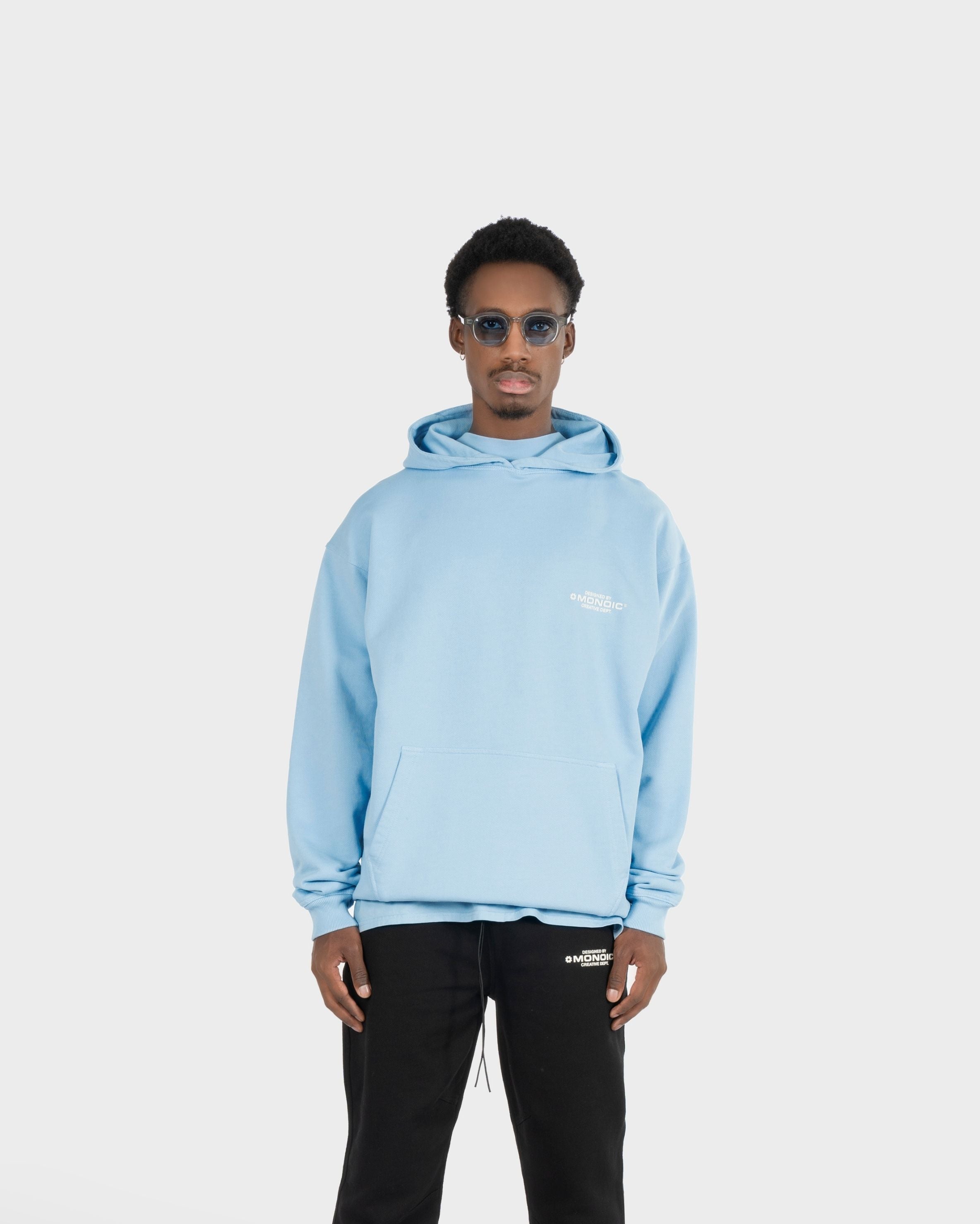 Monoic Hoodie Oversized Básico V4 - Azul Claro