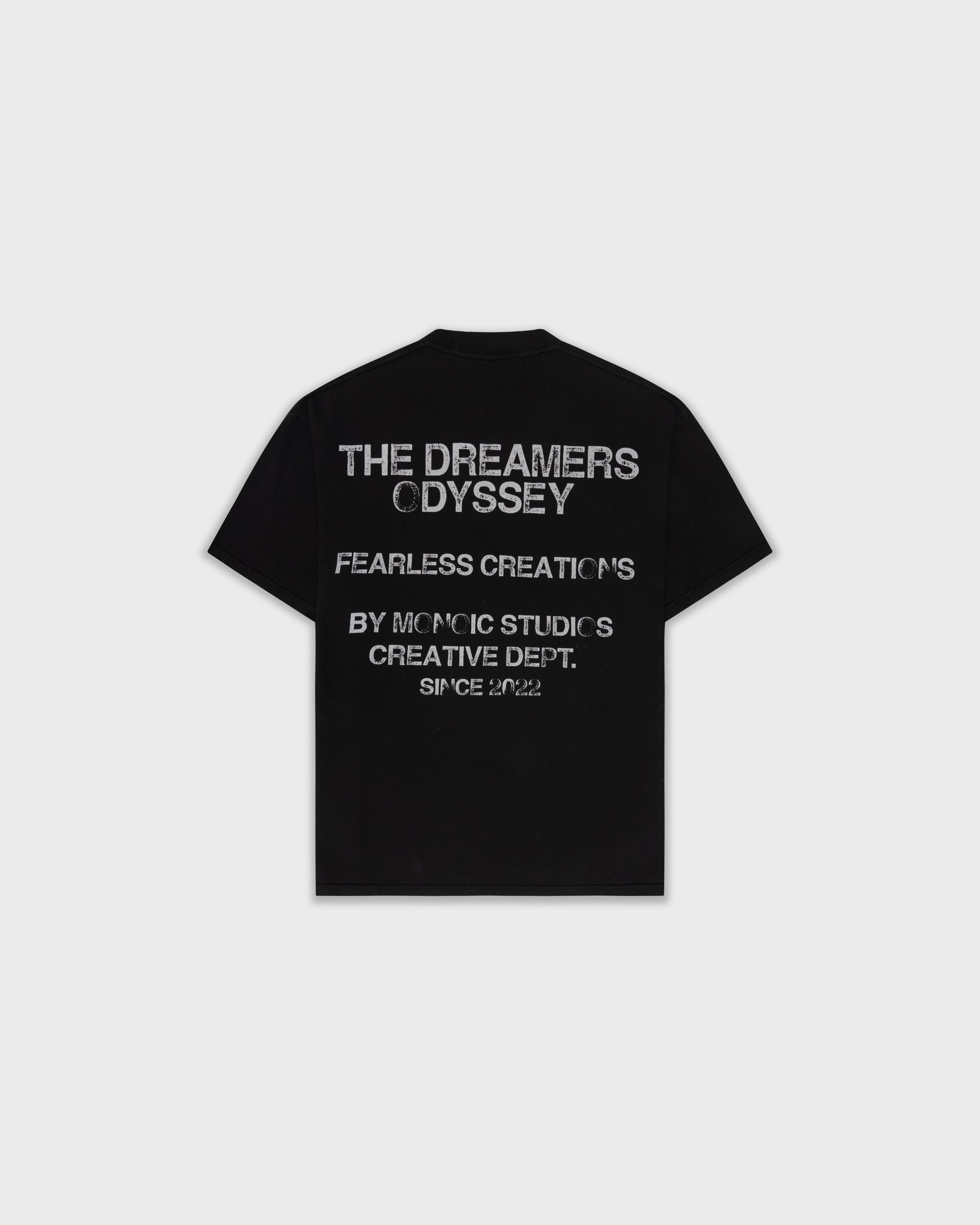 Camiseta Dreamers Odyssey Negro Oscuro | Camisetas Endless Dreams | Monoic Studios