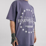 Camiseta Fear Will Lose Morado Desgastado | Camisetas Endless Dreams | Monoic Studios
