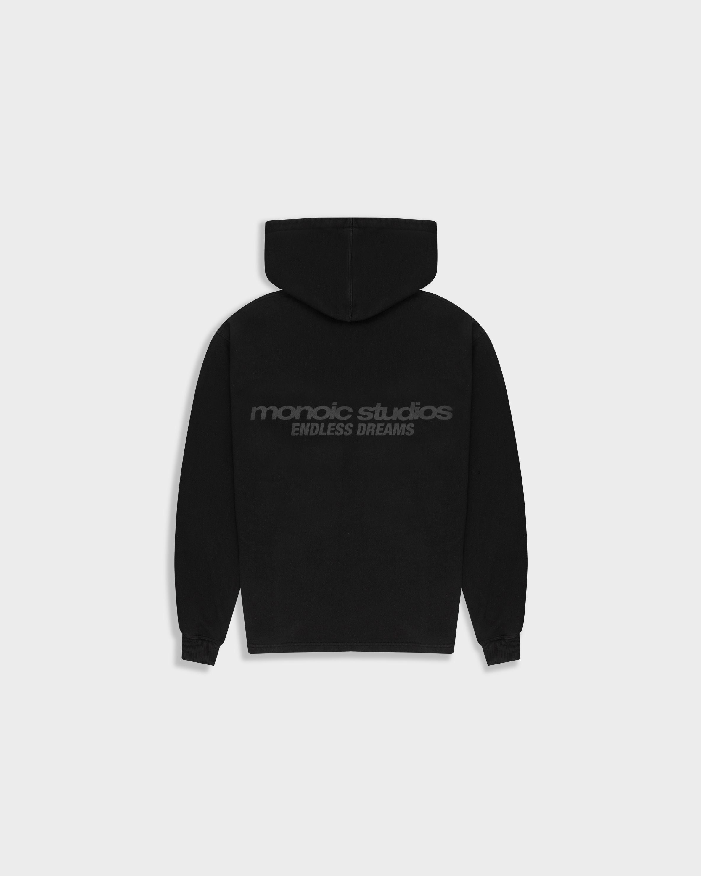 Hoodie Fear Will Lose Negro Oscuro | Hoodies Endless Dreams | Monoic Studios