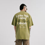 Camiseta Fearless Souls Verde Oliva Desgastado | Camisetas Endless Dreams | Monoic Studios