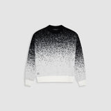 Gradient Fuzzy - Sweater Negro y Blanco