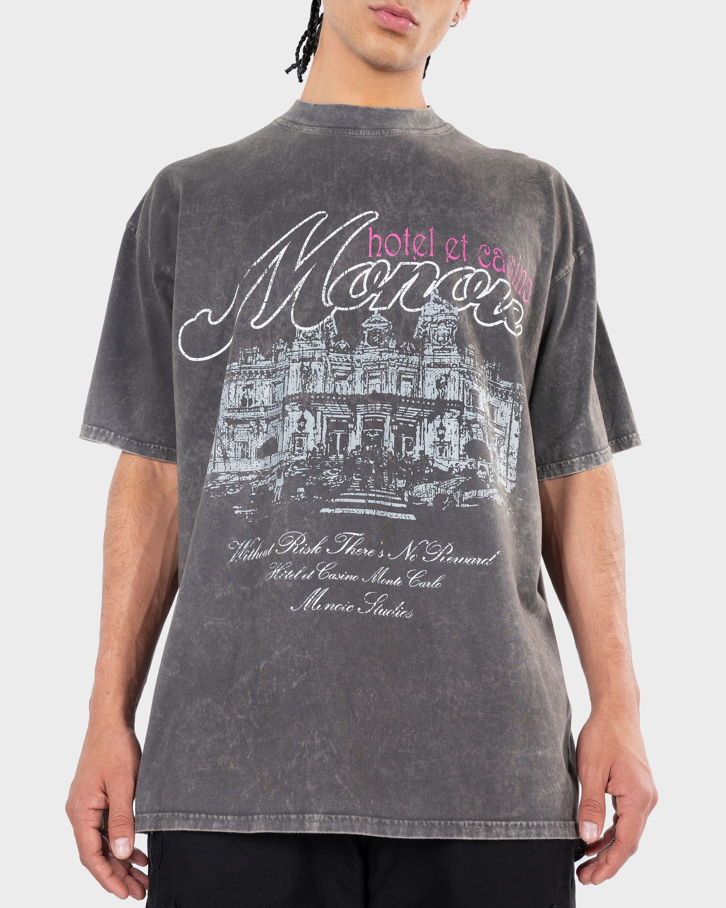 Camiseta Monte Carlo Gris | Camisetas Hotel y Casino | Monoic Studios