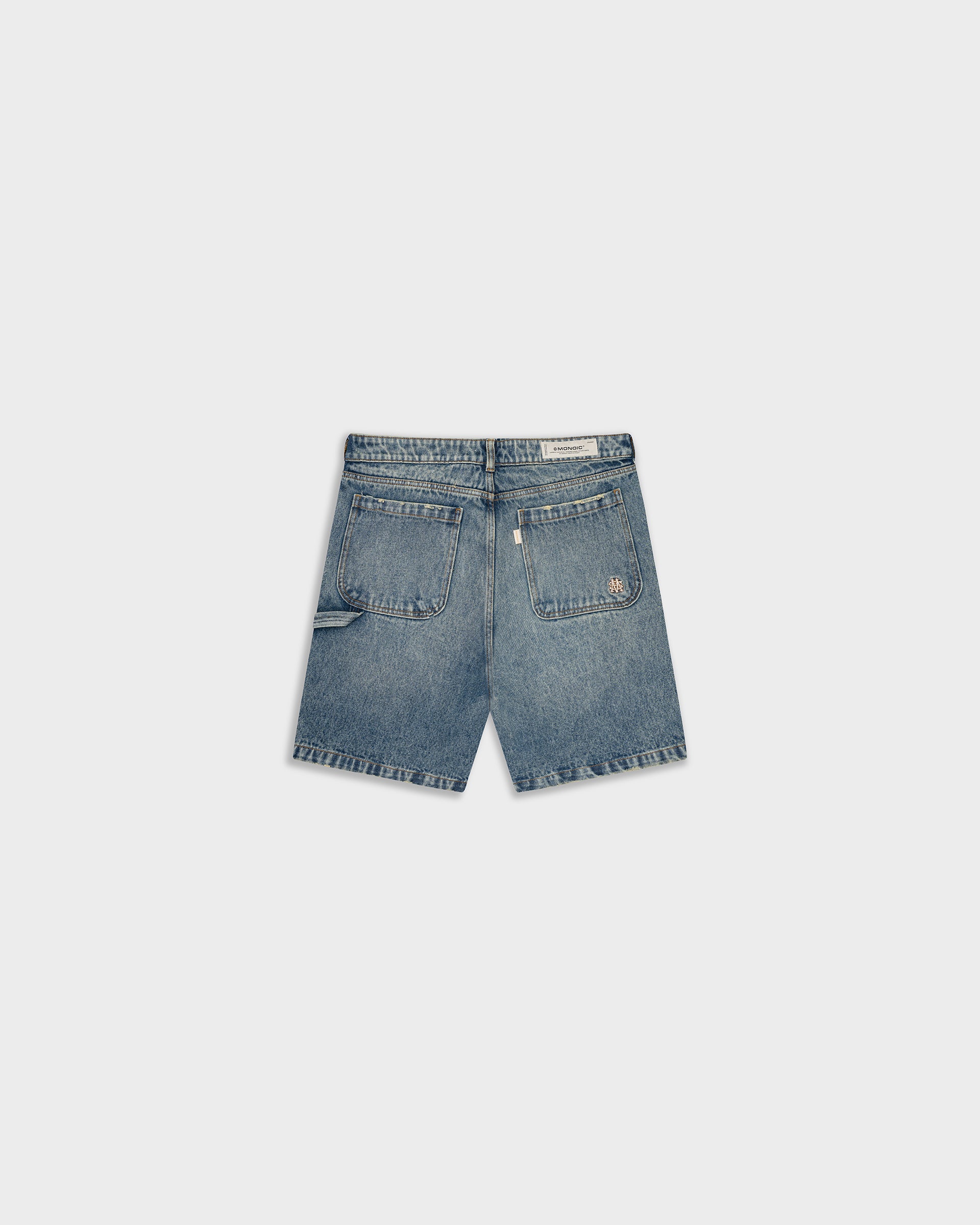  Monoic Denim Jorts Azul Crema | Pantalones Parisian Dreams | Monoic Studios