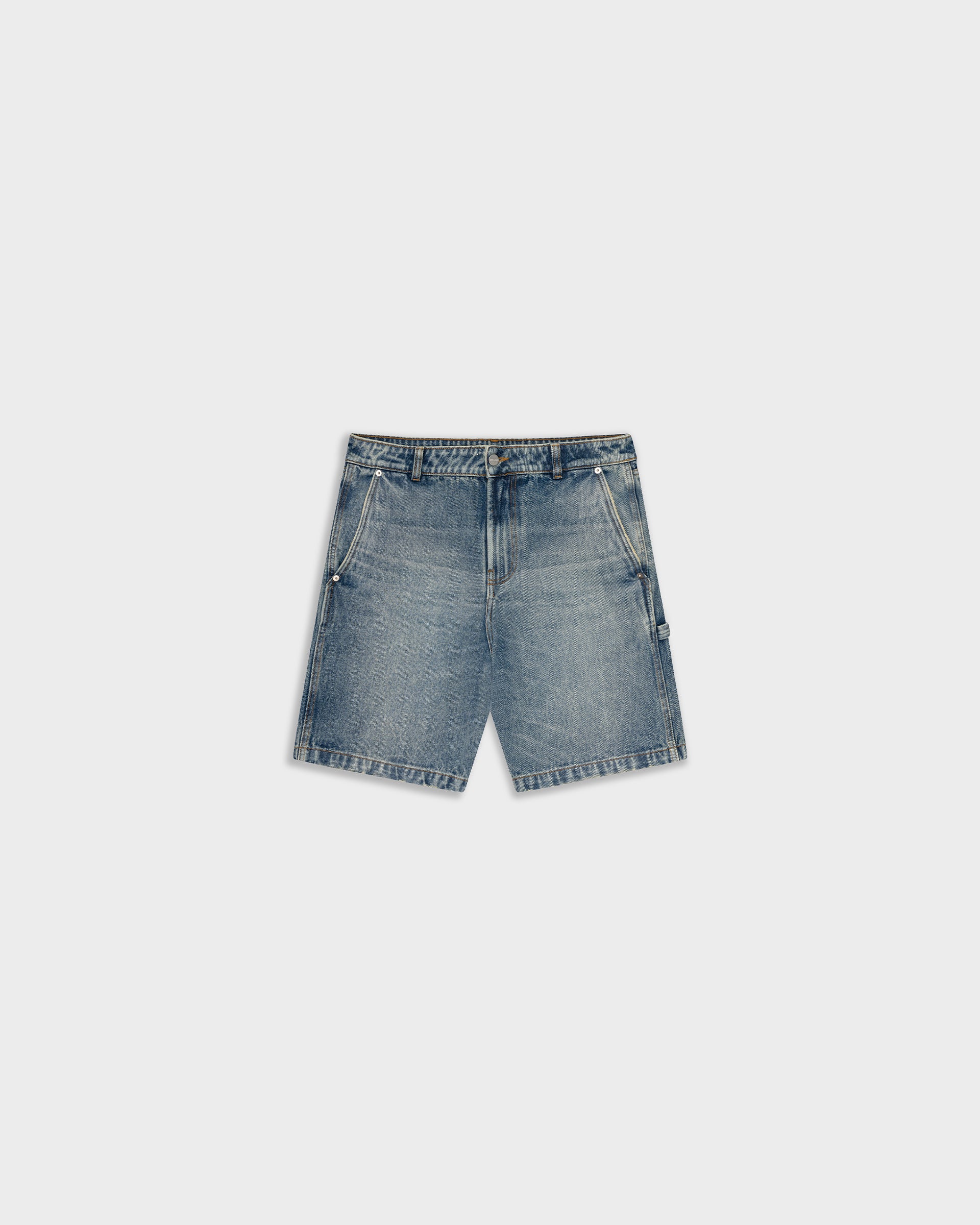  Monoic Denim Jorts Azul Crema | Pantalones Parisian Dreams | Monoic Studios