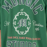Camiseta Roll The Dice Verde | Camisetas Hotel y Casino | Monoic Studios