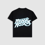 Camiseta Oversized Records - Negro Oscuro