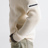 Zip Knit Sweater - Crema