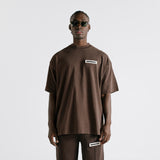 Camiseta Oversized Básica - Café Chocolate Oscuro