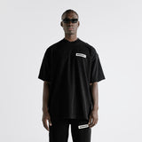 Camiseta Oversized Básica - Negro Oscuro