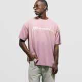 Camiseta Boxy Fit Riva - Rosado Malva Degradé