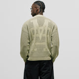 Knit Monogram Sweater - Verde Oliva