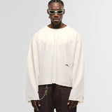 Long Sleeve Boxy T-Shirt – Off White
