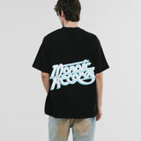 Camiseta Oversized Records - Negro Oscuro