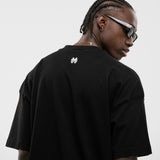 Camiseta Boxy Fit Básica V2 - Negro Oscuro