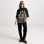 Camiseta Boxy Fit Monoic Paris Negro Oscuro Degradé| Camisetas Parisian Dreams | Monoic Studios