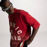 Monoic Paris Boxy Fit T-shirt Gradient Red| Parisian Dreams T-shirts | Monoic Studios