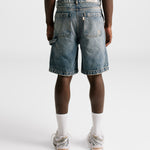  Monoic Denim Jorts Azul Crema | Pantalones Parisian Dreams | Monoic Studios