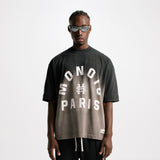 Camiseta Boxy Fit Monoic Paris Negro Oscuro Degradé| Camisetas Parisian Dreams | Monoic Studios