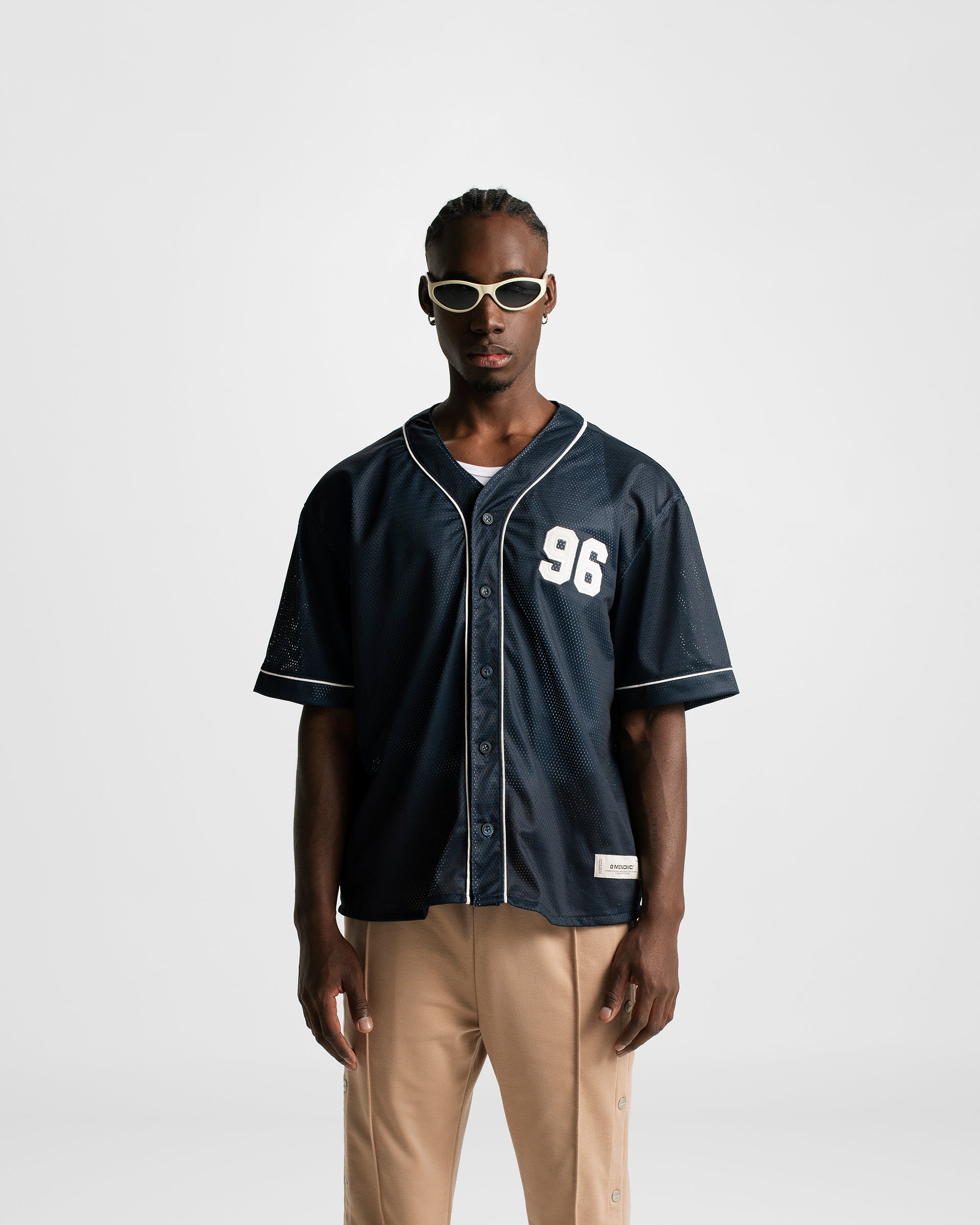 Baseball Jersey Azul Navy | Camisetas Parisian Dreams | Monoic Studios