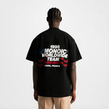 Camiseta Worldwide Team Negro Oscuro| Parisian Dreams Camisetas| Monoic Studios